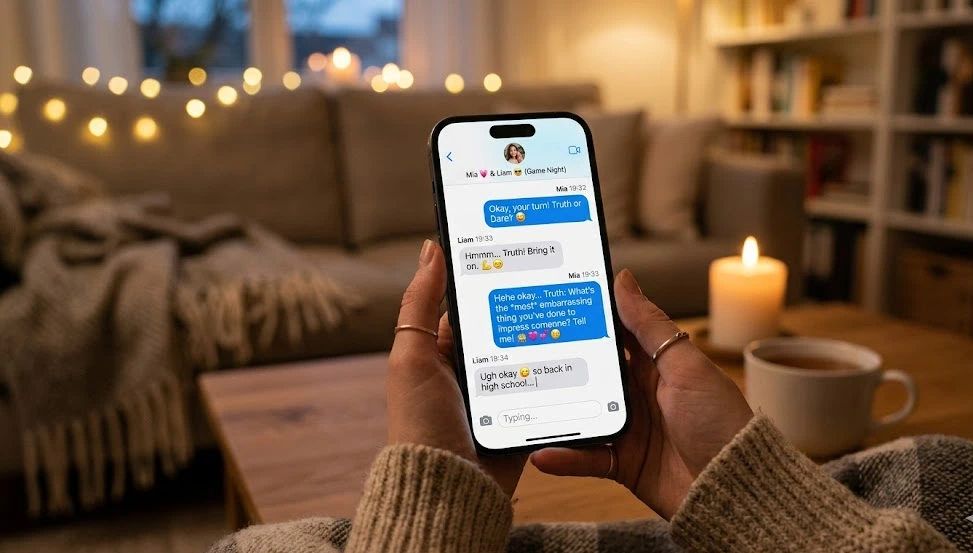 Flirty text game
