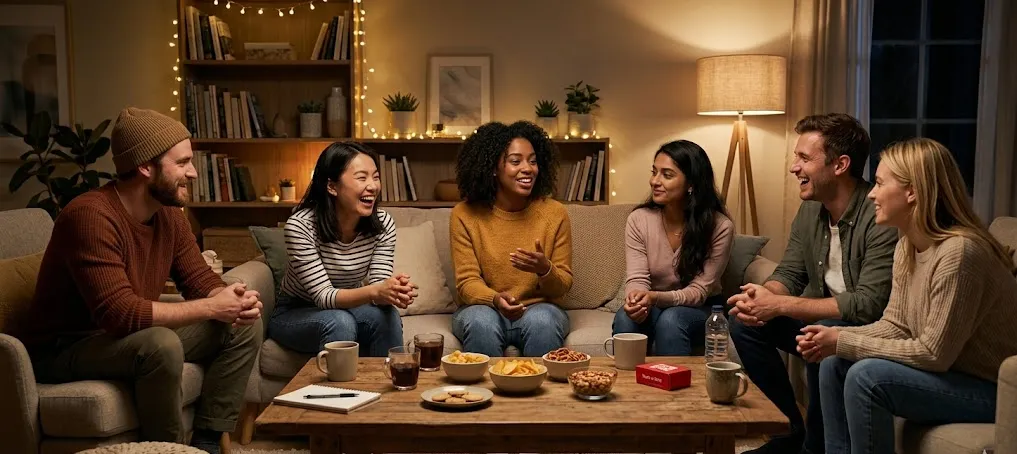Friends sharing truth questions