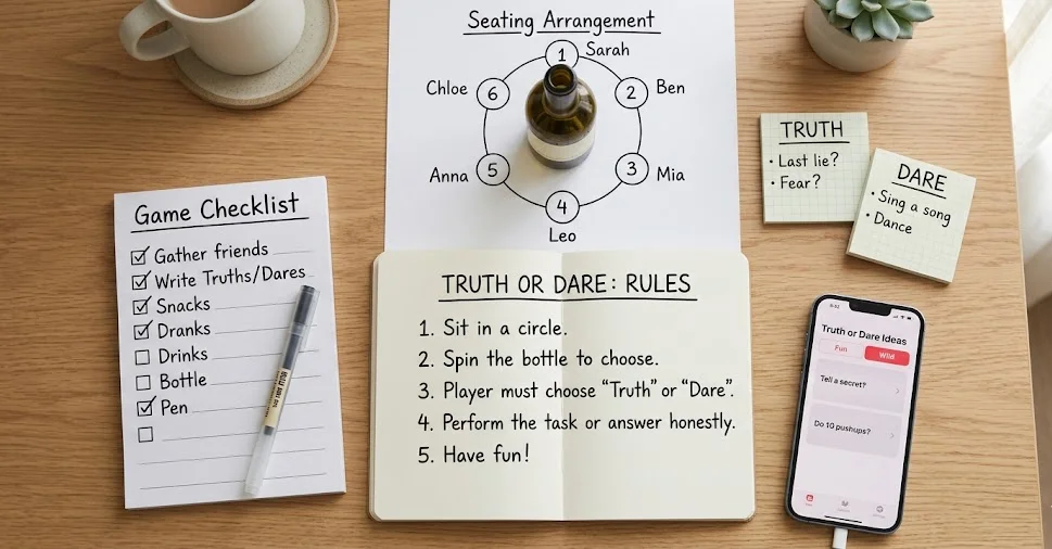 Truth or dare setup rules